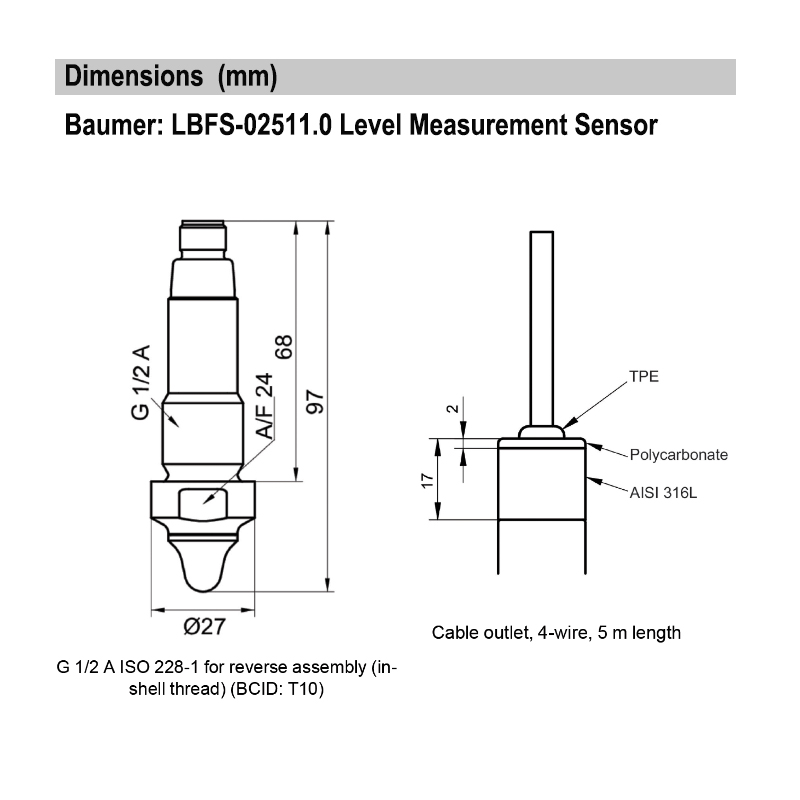 IPSA BOLIZER SENSITIVE 1 175ml 2本セット LBFS-A1421.0 - 11164164 - Baumer Level Measurement Sensor